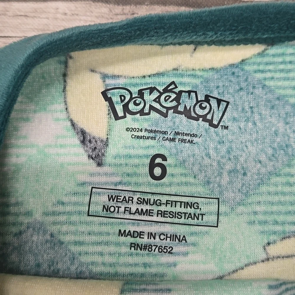 Pokemon Plaid Pikachu Pajamas - Picture 3 of 7